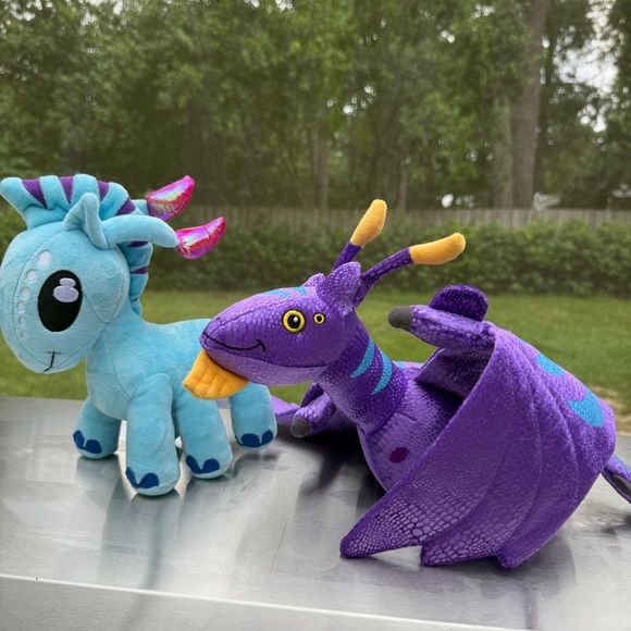 Disney Pandora The World of Avatar Blue Unicorn and Purple Dragon Plush Toys - Picture 4 of 12